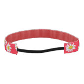 白いデイジーのお客様BGレッドヘッドバンド アスレチックヘッドバンド (裏面)