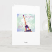 白いデイジーのブランクの挨拶状 カード (裏面)