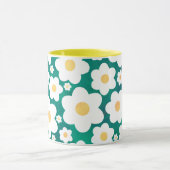 白いデイジーのマグ マグカップ (中央)