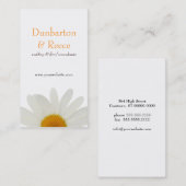 白いデイジーの名刺 名刺 (正面/裏面)