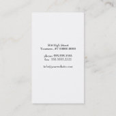 白いデイジーの名刺 名刺 (裏面)