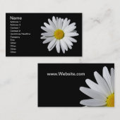 白いデイジーの名刺 名刺 (正面/裏面)