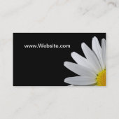 白いデイジーの名刺 名刺 (裏面)