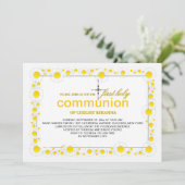 白いデイジーの宗教招待状 招待状 (スタンド正面)