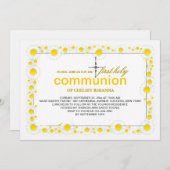 白いデイジーの宗教招待状 招待状 (正面/裏面)