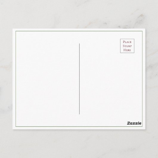 白いデイジーの水彩画 ありがとうポストカード 予算対応 ポストカード (裏面)