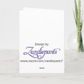 白いデイジーの花の分野 カード (裏面)