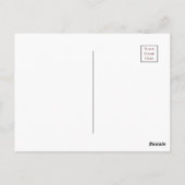 白いデイジーの花輪 水彩画 予算 ありがとうございます ポストカード (裏面)