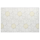 白いデイジーの花 ファブリック (ファットクウォーター)