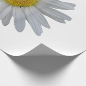 白いデイジーの花、咲くデイジー、開花、花 ラッピングペーパー (角)