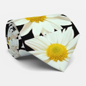 白いデイジーの菊の花 ネクタイ (ロール)