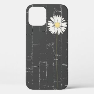 白いデイジーオングレーレンガ iPhone 12ケース