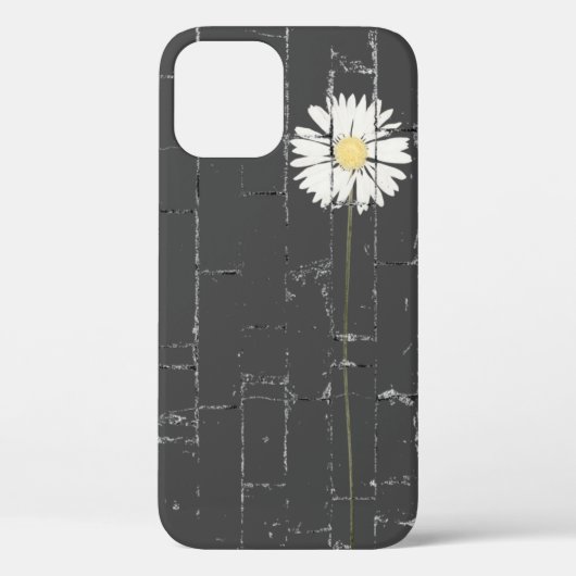 白いデイジーオングレーレンガ Case-Mate iPhoneケース (裏面)
