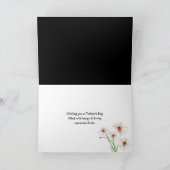 白いデイジー母の日とレトロなサドルシューズ カード (内部)