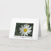 白いデイジー-よりよい感じ-カスタマイズ可能なカード シーズンカード (裏面)