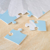 白いデイジー ジグソーパズル (側面)