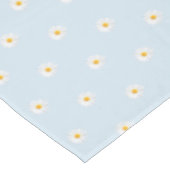 白いデイジー テーブルクロス (アングル)