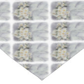 白いデイジー テーブルクロス (アングル)