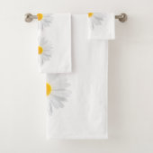 白いデイジー バスタオルセット (インサイチュ)