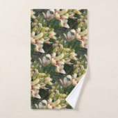 白いデイジー バスタオルセット (ハンドタオル)