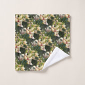 白いデイジー バスタオルセット (ウォッシュタオル)