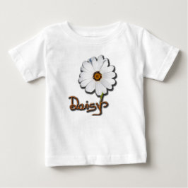 白いデイジー ベビーTシャツ