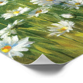 白いデイジー ポスター (角)