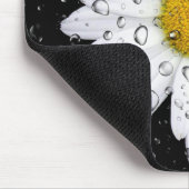 白いデイジー マウスパッド (コーナー)