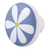 白いデイジー（中央が黄色、背面が中央に表示） セラミックノブ (右)