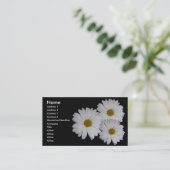 白いデイジー 名刺 (スタンド正面)