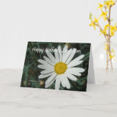 白いデイジー-母の日のカスタマイズ可能なカード カード (黄色い花)