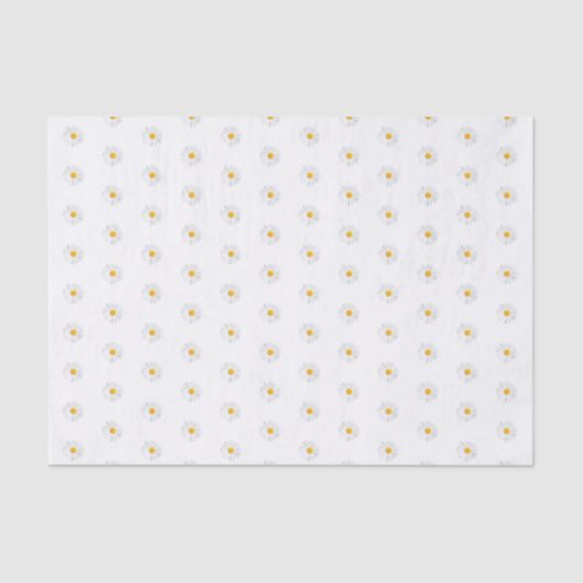 白いデイジー 薄葉紙 (正面)