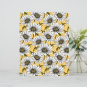 白いデイジー、黄色に野生の花 (スタンド正面)