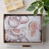 白いデコパージュに水彩画  薄葉紙 (ギフト)