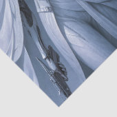 白いデコパージュの女性戦士のダブルイメージ 薄葉紙 (詳細)