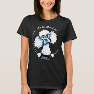 白いトイプードル私の周りすべてをフィット Tシャツ