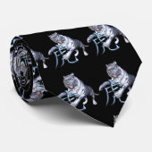 白いトラおよび中国人の記号 ネクタイ (ロール)