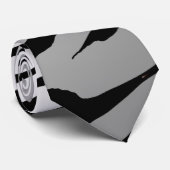 白いトラのストライプのタイ ネクタイ (ロール)