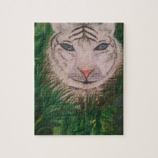 白いトラのパズル ジグソーパズル