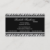 白いトラのプリントのモノグラムSの名刺の~ Bl 名刺 (裏面)