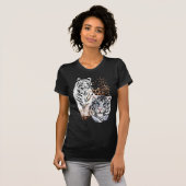 白いトラのワイシャツ Tシャツ (正面フル)