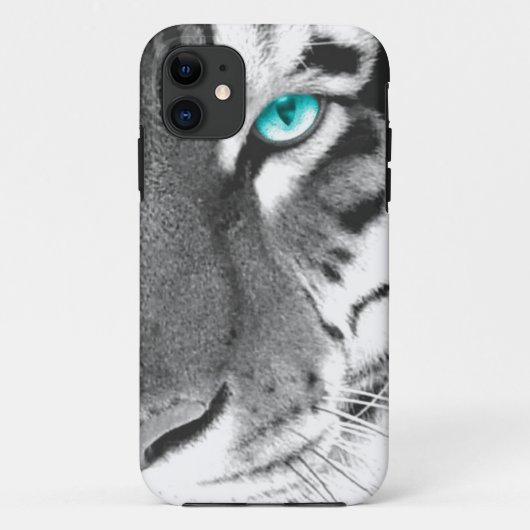 白いトラの水の目 Case-Mate iPhoneケース (裏面)