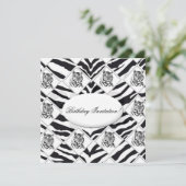 白いトラの誕生日の招待状 招待状 (スタンド正面)