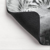 白いトラのmousepad マウスパッド (コーナー)