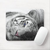 白いトラのmousepad マウスパッド (マウス)