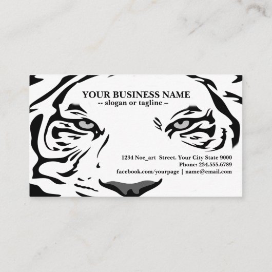 白いトラ321 名刺 (裏面)