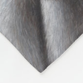 白いトラ フリースブランケット (角)