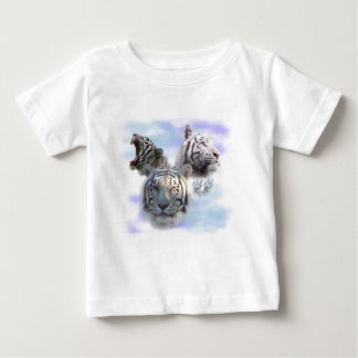 白いトラ ベビーTシャツ