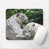 白いトラ マウスパッド (マウス)