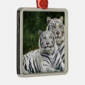 白いトラ メタルオーナメント (右)